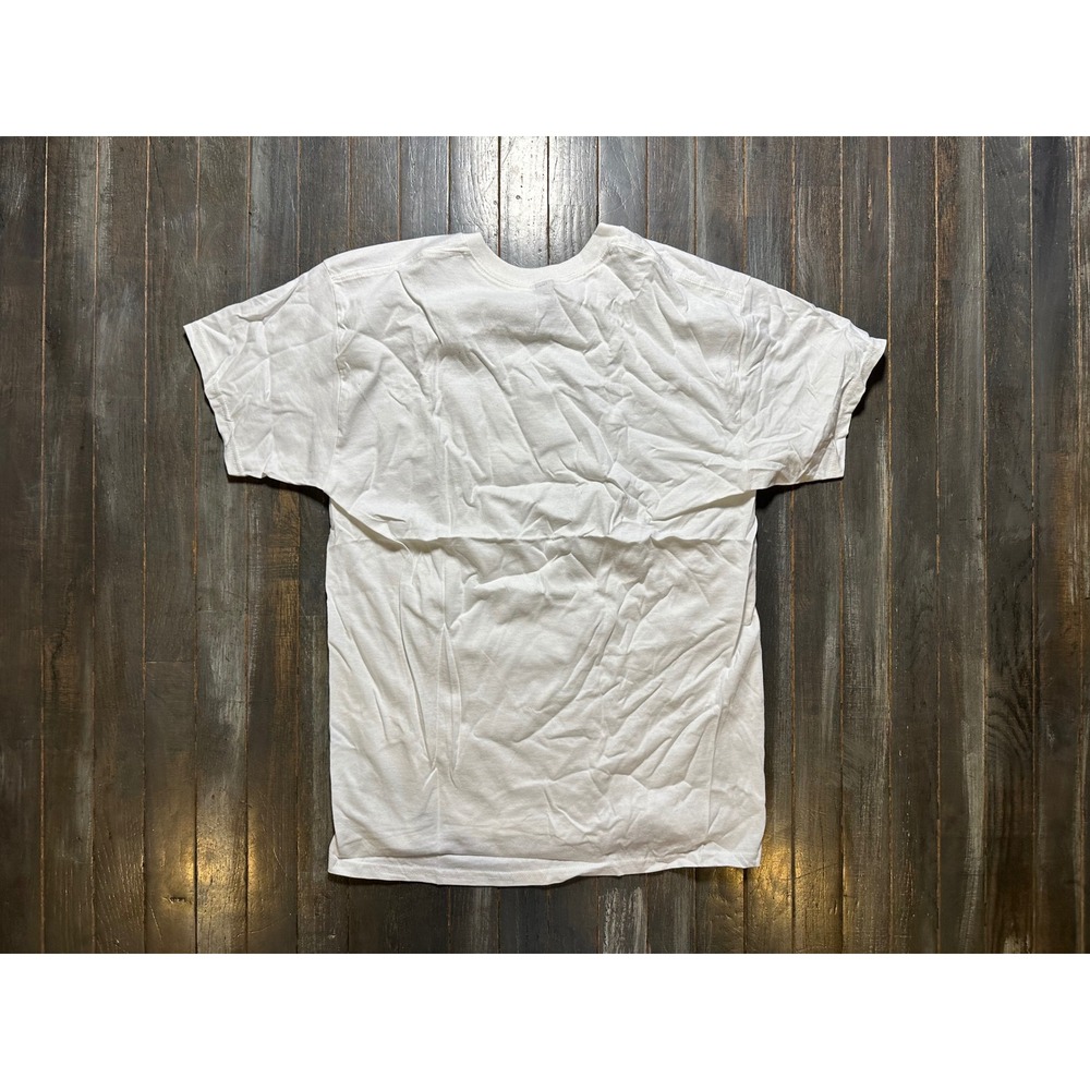 Gildan Cotton Made In 1991 Lion Graphic T-Shirt White - Picture 2 of 3